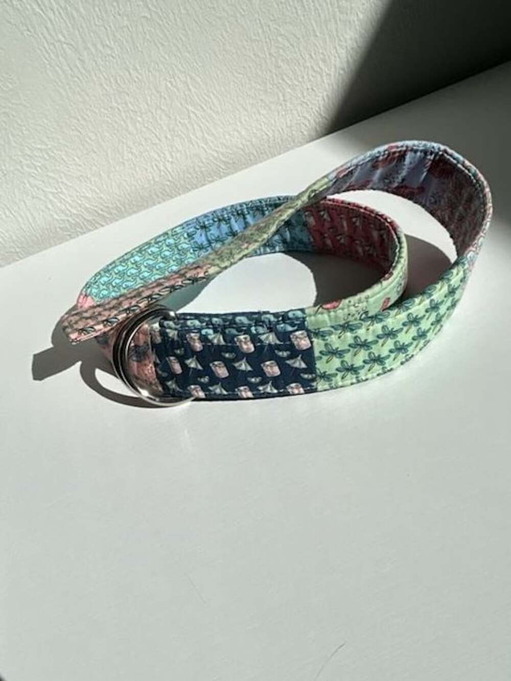 Vineyard Vines Patchwork Cotton D-Ring Belt